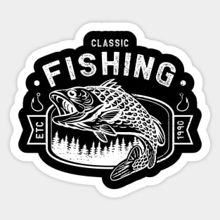 Classic fishing Sticker